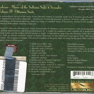 Music of the Sultans, Sufis & Seraglio, Volume IV: Ottoman Suite