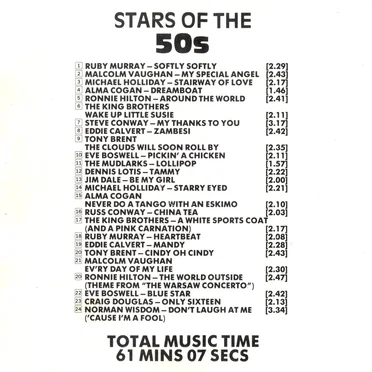 Stars of the 50s by Various Artists - album cover