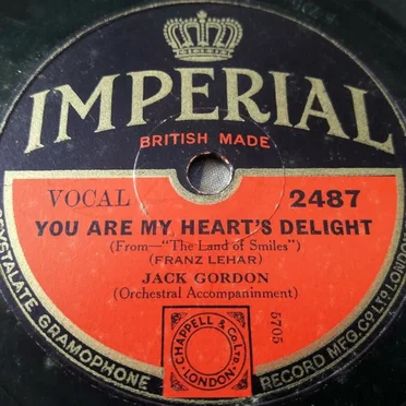 Goodnight Sweetheart / You Are My Hearts Delight by Jack Gordon - album cover