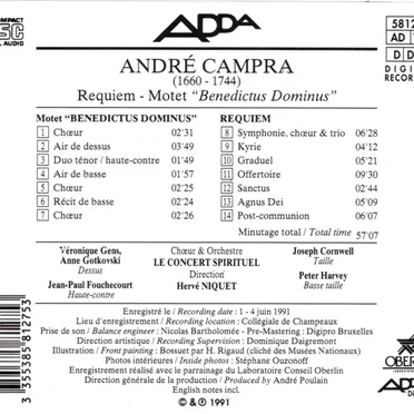 Requiem / Motet "Benedictus Dominus"