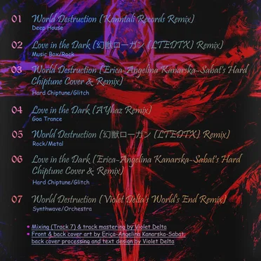 Love in the Dark // World Destruction Remixes by Various Artists - album cover