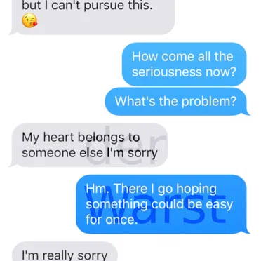 My heart belongs to someone else