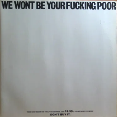 We Won’t Be Your Fucking Poor by Various Artists - album cover