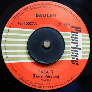 Para ti / Antes de amarte yo by Dalilah - album cover