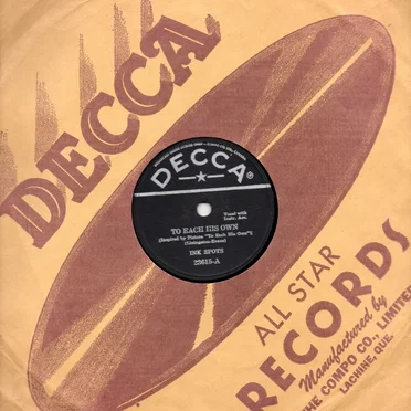 To Each His Own / I Never Had a Dream Come True