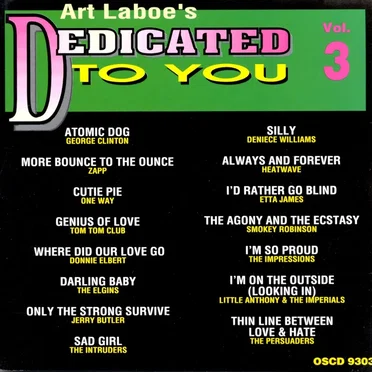 Art Laboe’s Dedicated to You, Volume 3 by Various Artists - album cover