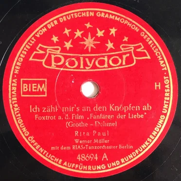 Ich zähl' mir's an den Knöpfen ab / Ein Gläschen Wein und du