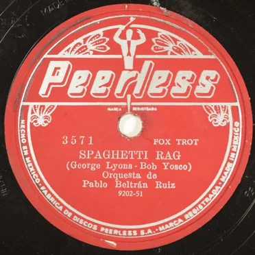 Spaghetti Rag / Así así by Orquesta de Pablo Beltrán Ruiz - album cover