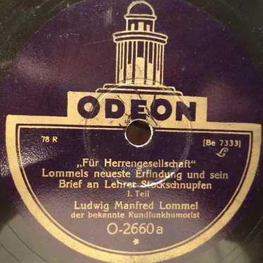 Lommels neueste Erfindung und sein Brief an Lehrer Stockschnupfen