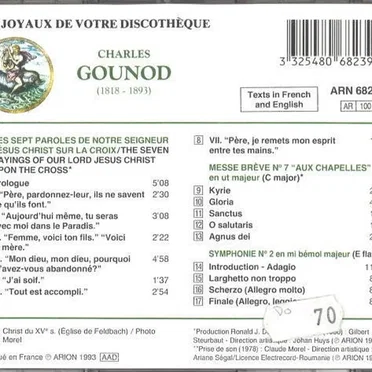 Les sept paroles du Christ sur la croix - Messe brève n° 7 "aux chapelles" - Symphonie n° 2