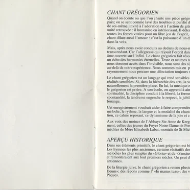 Initiation au Chant Grégorien by Chœur des moines de l’abbaye de Kergonan - album cover