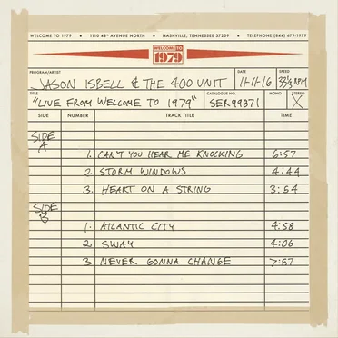 Live From Welcome To 1979 by Jason Isbell and the 400 Unit - album cover