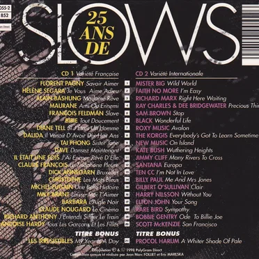 25 ans de Slows by Various Artists - album cover