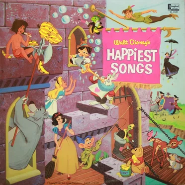 Walt Disney's Happiest Songs by Various Artists - album cover