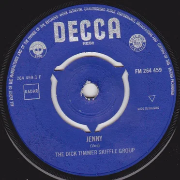 Jenny by The Dick Timmer Skiffle Group - album cover