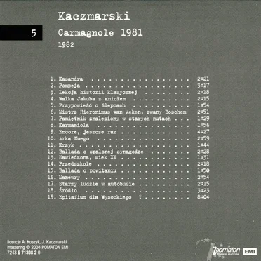 Carmagnole 1981