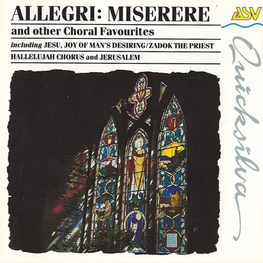 Allegri: Miserere and other choral favourites by Various Artists - album cover