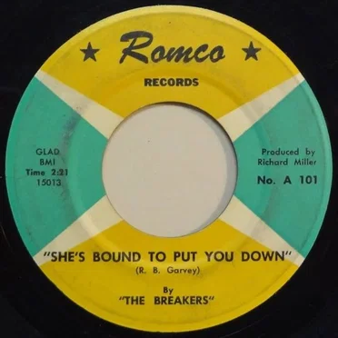 She's Bound To Put You Down / Tears In The Rain by The Breakers - album cover