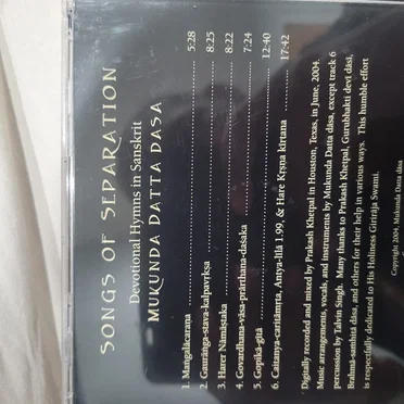 Songs of Separation