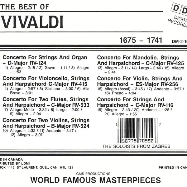 The Best of Vivaldi: 7 All Time Favorite Concertos
