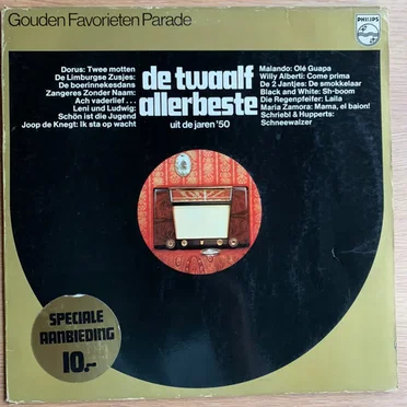 De twaalf allerbeste uit de jaren ‘50 by Various Artists - album cover