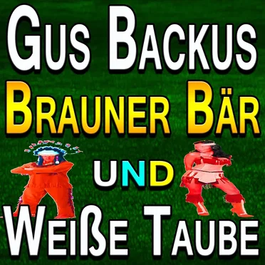 Brauner Bär und weiße Taube