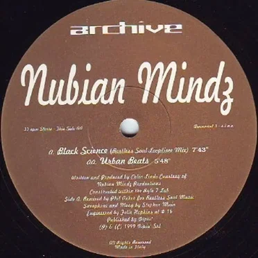 Black Science by Nubian Mindz - album cover