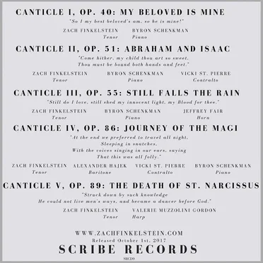 Britten and Pears: the Canticles