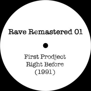 Right Before (1991) by First Prodject - album cover
