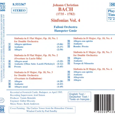 Sinfonias, Volume 4: Op. 18, nos. 1-6