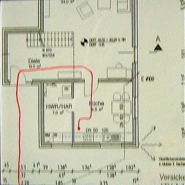 Wegbeschreibung zum Kühlschrank