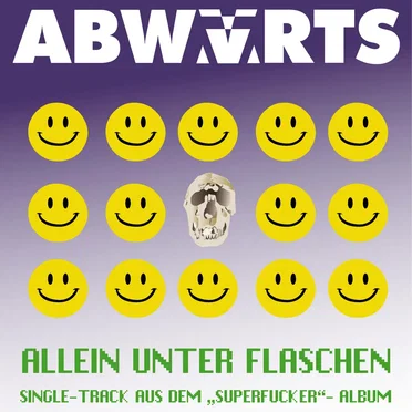 Allein unter Flaschen