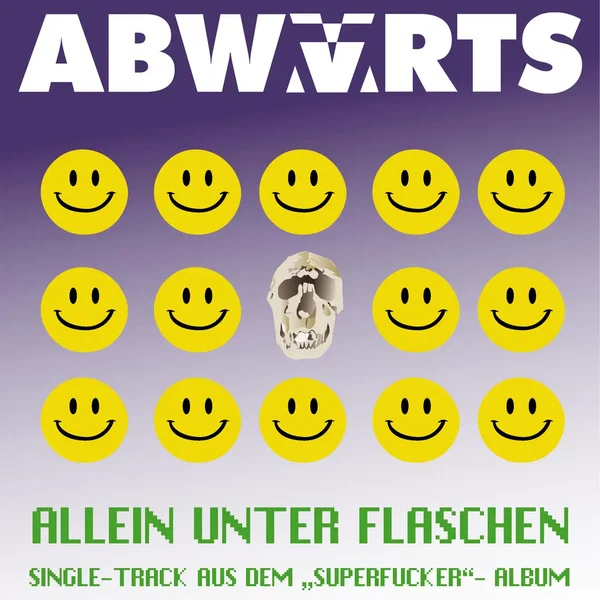 Allein unter Flaschen