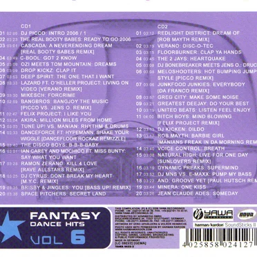 Fantasy Dance Hits, Volume 6 by Various Artists - album cover