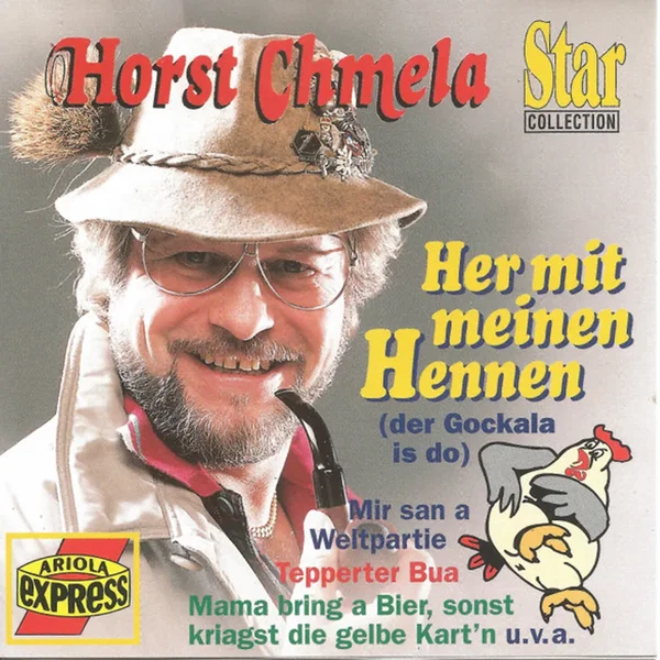 Her mit meinen Hennen (der Gockala is do)