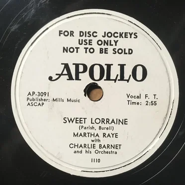 Sweet Lorraine / I Cover the Waterfront