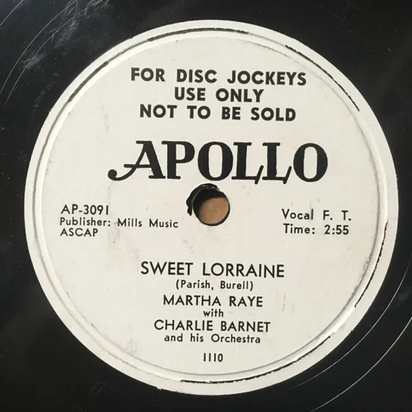 Sweet Lorraine / I Cover the Waterfront