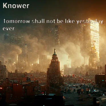 Tomorrow shall not be like yesterday, ever.