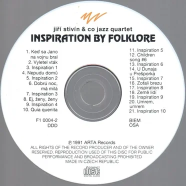 Inspiration By Folklore by Jiří Stivín & Co Jazz Quartet - album cover