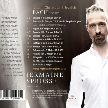 J.C.F. Bach - Works for Keyboard Solo