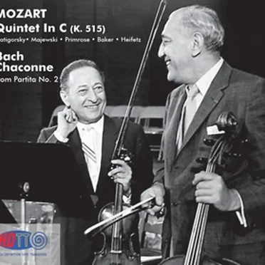Jascha Heifetz plays Bach Chaconne - Mozart Quintet In C (K. 515)