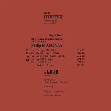 Die haarsträubenden Fälle des Philip Maloney, N° 37 by Roger Graf - album cover