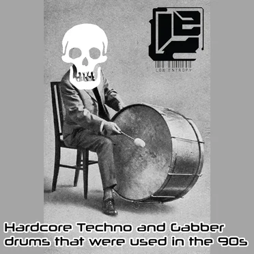 123 Hardcore Techno and Gabber drums that were used in the 90s (Sample Pack 3) by Low Entropy - album cover
