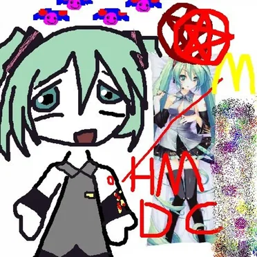 hatsune miku death cult by bury noize gril - album cover