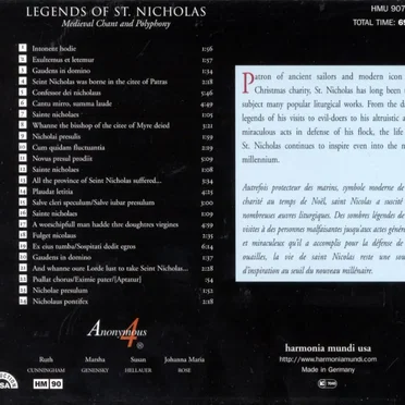 Legends of St. Nicholas - Medieval Chant and Polyphony