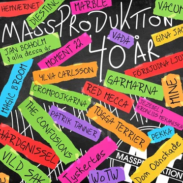 Massproduktion 40 år by Various Artists - album cover