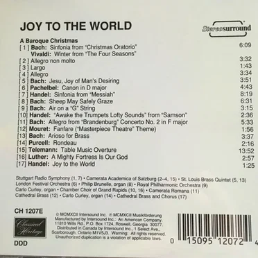 Joy to the World: A Baroque Christmas by Various Artists - album cover