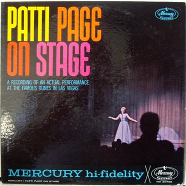 Patti Page on Stage