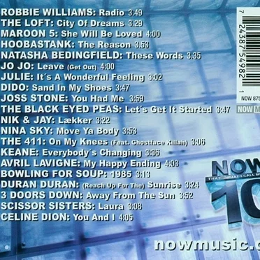 NOW That’s What I Call Music! 10 by Various Artists - album cover