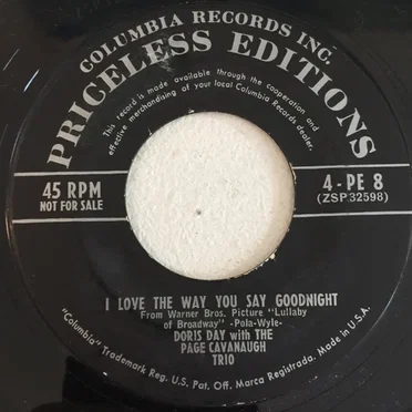 I Love the Way You Say Goodnight / I Went A-Wooin'